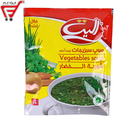 سوپ سبزیجات نیمه آماده الیت 75 گرم 