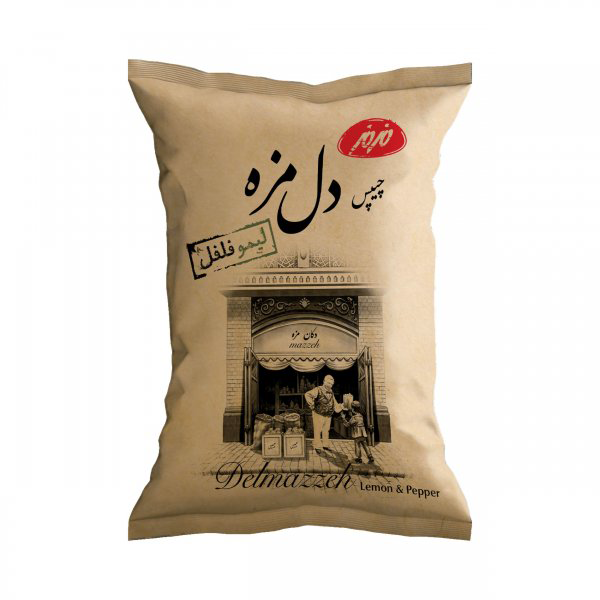 چیپس دل مزه لیمو فلفلی مزمز 180 گرم