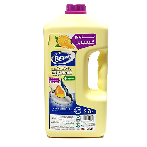 مایع ظرفشویی گلیسیرینه لیمویی رافونه 2700 گرم 