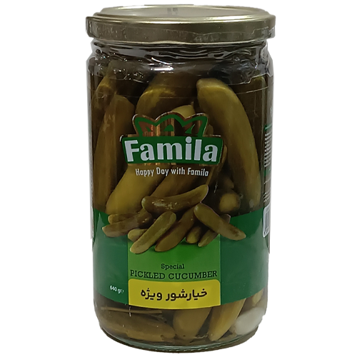 خیارشور ویژه فامیلا 640 گرم 