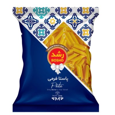 ماکارونی فرمی ساده (پنه) رشد 500 گرم 
