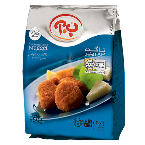 ناگت مرغ و  پنیر ب . آ 450 گرم 