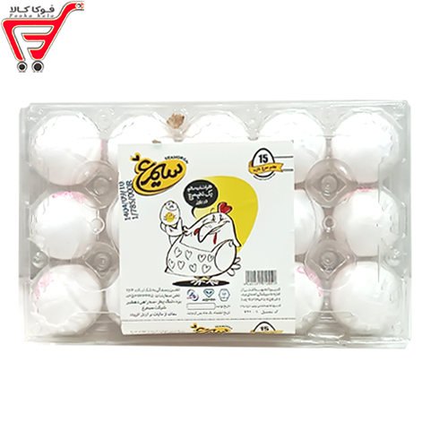 تخم مرغ 15عددی(طلقی) سیمرغ