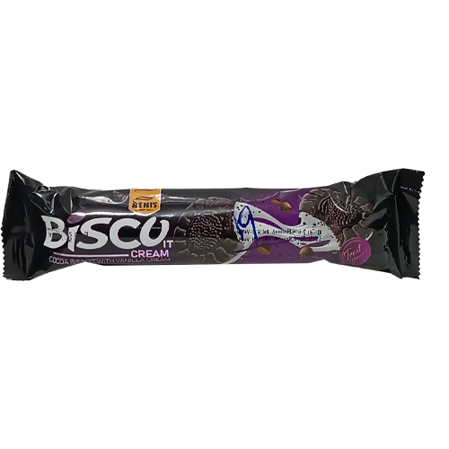 بیسکویت کاکائویی با کرم وانیلی بنیس 110 گرم