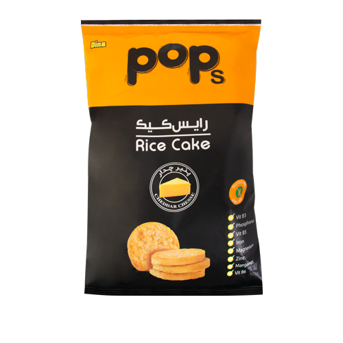 پاپ چیپس ( رایس کیک ) چدار دینا 90 گرم 