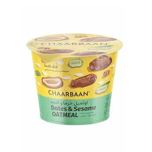 اوتمیل فوری کنجد خرما لیوانی چاربان 70 گرم 