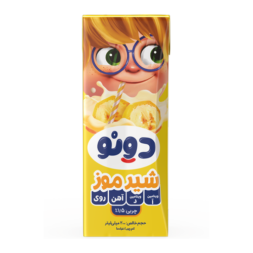 شیر موز مخصوص کودکان دنو 200 میل 