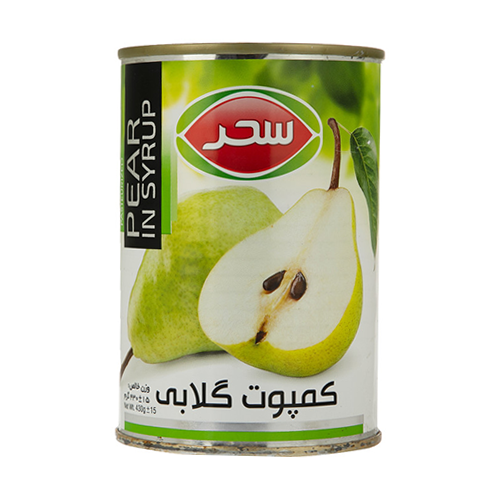 کمپوت گلابی سحر 430 گرم