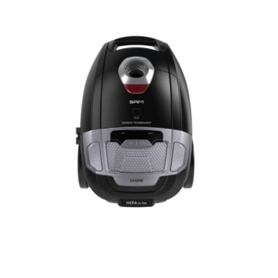 جارو برقی کیسه ای 2400 وات دکمه ای مشکی VC8028B سام