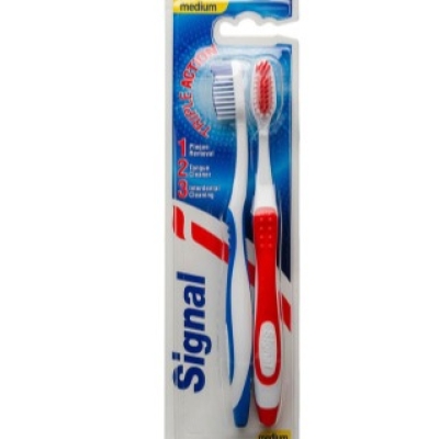 مسواک متوسط  با عملکرد سه گانه  سیگنال 2 عددی 