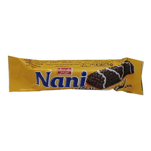 اسنک غلات حجیم شده کاکائویی نانی شیرین عسل 20 گرم