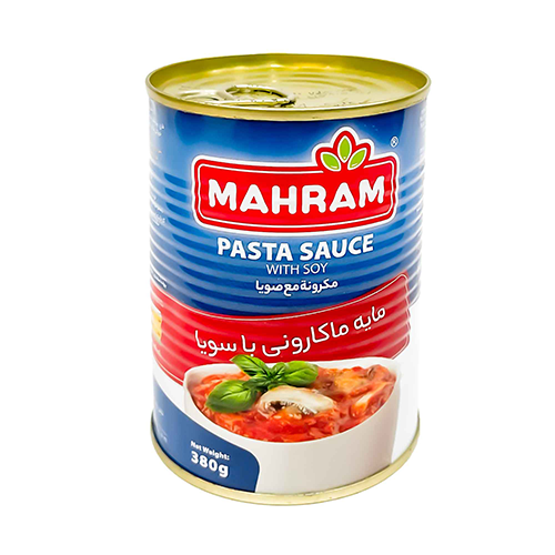 کنسرو مایه ماکارونی مهرام 380 گرم 