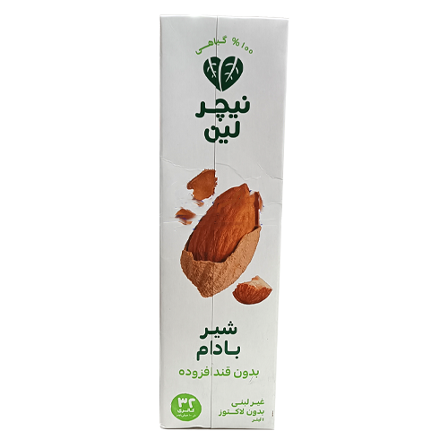 شیر بادام بدون قند نیچرلین 1 لیتری 