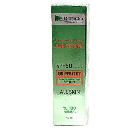 کرم ضد آفتاب بی رنگ ( spf50 ) دیفکتو 40 میل 