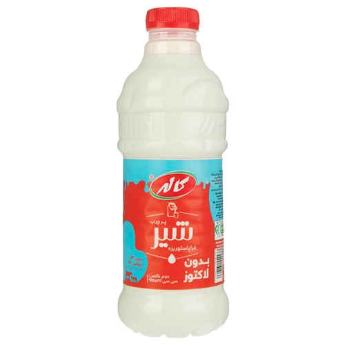 شیر بطری پرچرب بدون لاکتوز کاله 955 سی سی