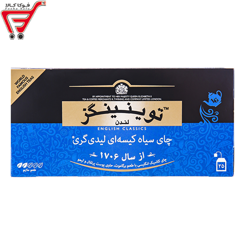 چای سیاه کیسه ای لیدی گری توینینگز 25 عددی 