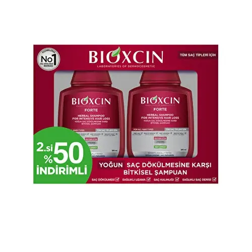 شامپو ضد ریزش فورت بیوکسین bioxcin forte پک 2 عددی