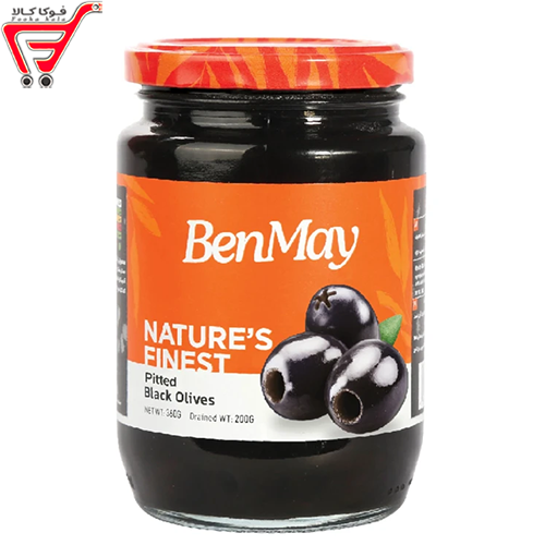 زیتون سیاه شور بدون هسته بن مای 360 گرم 