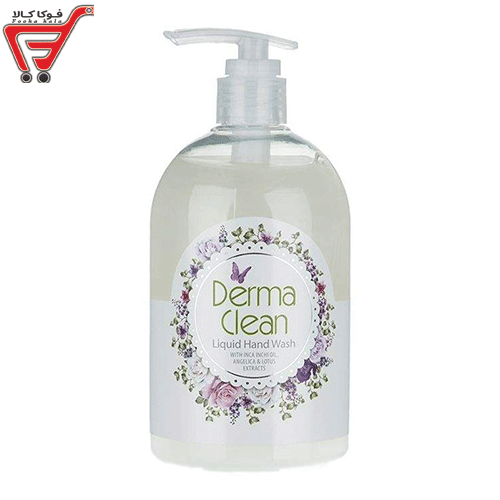 مایع دستشویی عصاره آنجلیکا و لوتوس درما کلین 500 میل 