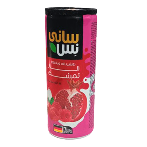آبمیوه قوطی انار تمشک سانی نس 240 میل 