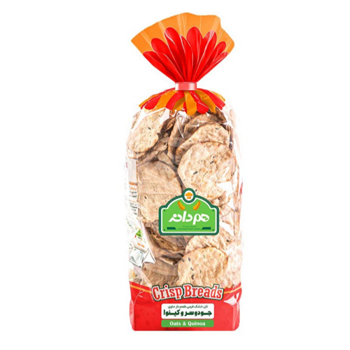 نان خشک چیپسی حو دوسر و کینوا هم دانه 230 گرم 