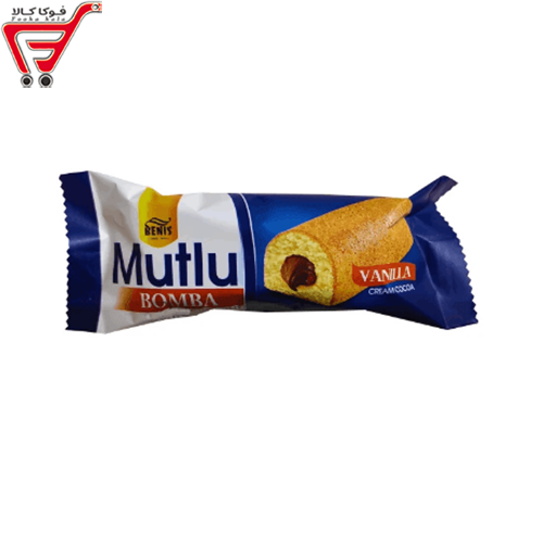 کیک روغنی وانیلی با مغزی کاکائویی بنیس _45 گرم