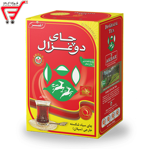 چای سیاه شکسته خارجی ( سیلان ) دوغزال 500 گرم 