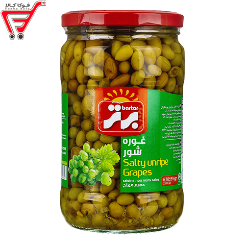 کنسرو غوره شور برتر 670 گرم 