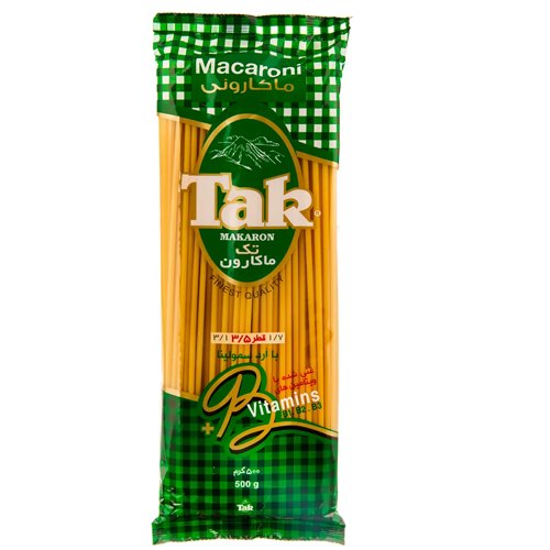 ماکارونی غنی شده 3.5 تک ماکارون 500 گرم 