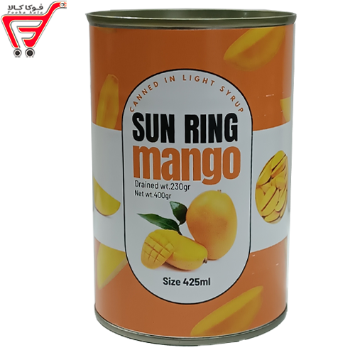 کمپوت انبه سان رینگ مانگو 425 گرم