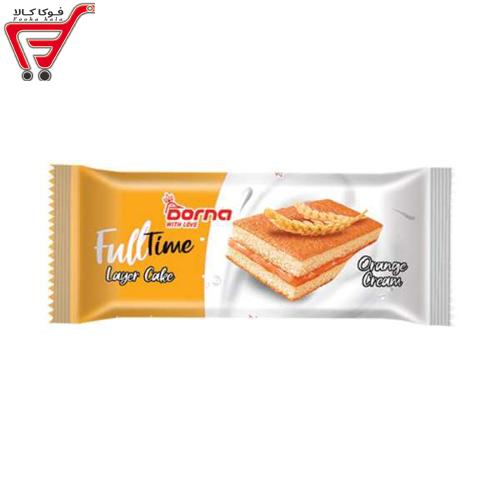 کیک لایه ای با کرم پرتقالی درنا 50 گرم 