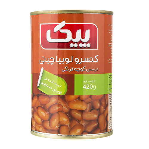 کنسرو لوبیا چیتی در سس گوجه فرنگی پیک 420 گرم