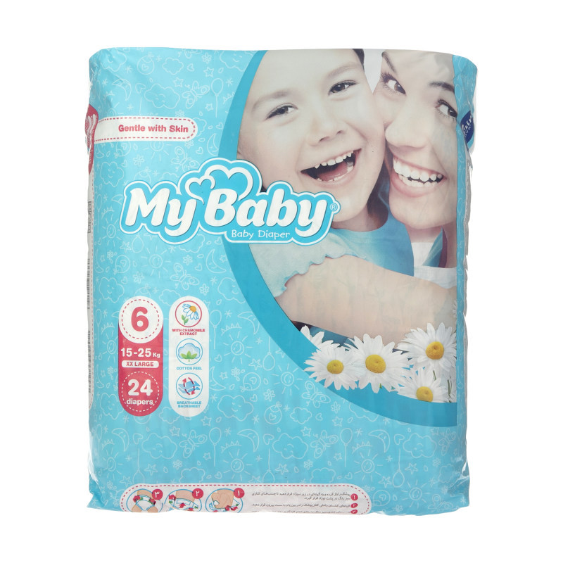 پوشک مای بیبی سایز 6 (24 عددی )
