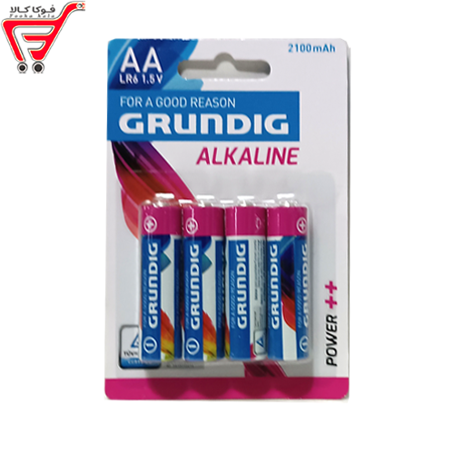 باطری قلمی آلکالاین بلیستر گروندیک 4 عددی 