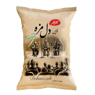 چیپس دل مزه موسیر مزمز 180 گرم