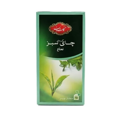 تی بگ چای سبزو نعناع  گلستان 25 عددی 