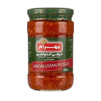 ترشی اندولسی مهرام 650 گرم 