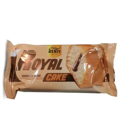 کیک وانیلی با مغزی کاکائو  بنیس 130 گرم