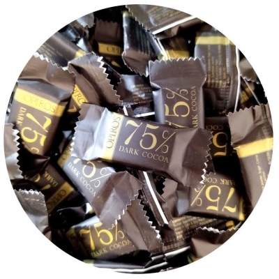  شکلات تلخ 75 درصد 250 گرمی